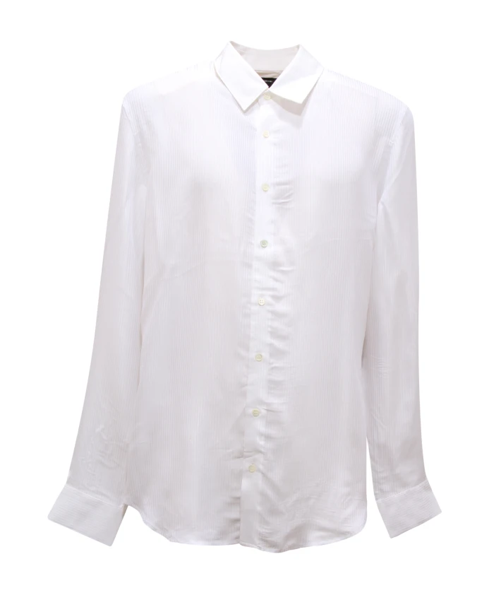 

Широкая белая вискозная футболка для героев Patrizia Pepe, белый