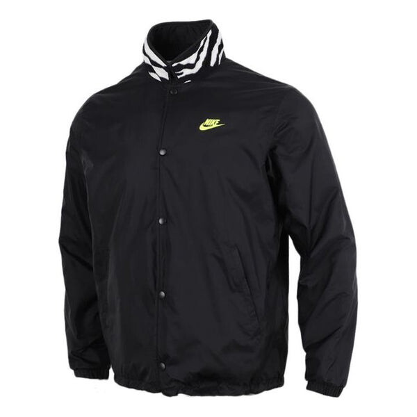 

Куртка sportswear coaches reversible fleece jacket men black Nike, черный