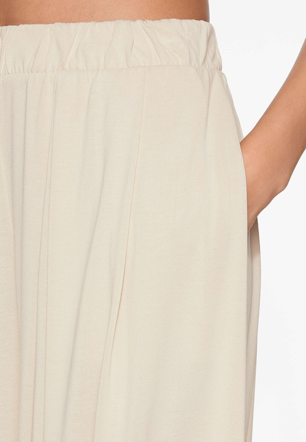 

Тканевые брюки SOFT TOUCH WIDE LEG OYSHO, бежевый