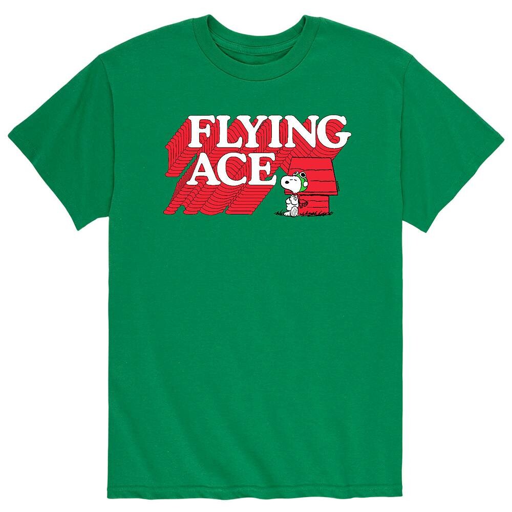 

Мужская футболка Peanuts Snoopy Flying Ace Licensed Character, зеленый