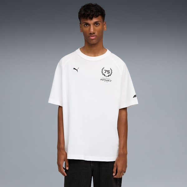 

Мужская свободная футболка Formula 1 75 Years Puma, белый