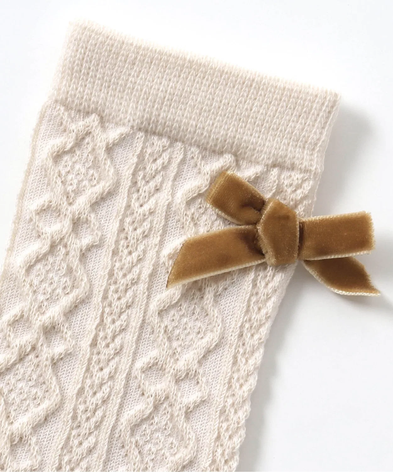 Носки вязаные BREEZE cable knit, гольфы, зеленые — фото 2