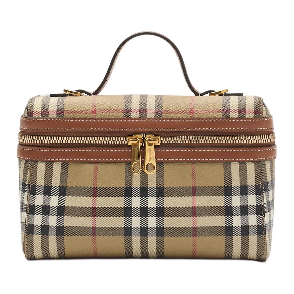 

Burberry Косметичка Vanity из полиуретана Regular, женская, бежевый, сосновый и коричневый