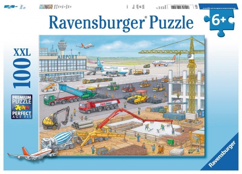 

Ravensburger, пазл, Строительство аэропорта, 100 шт.