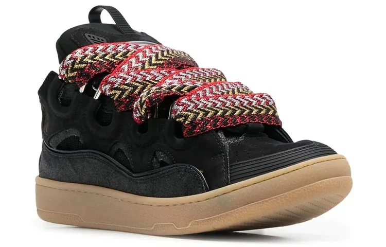 Lanvin Leather Curb Black Gum, Original Shoe Box Not Included — фото 4