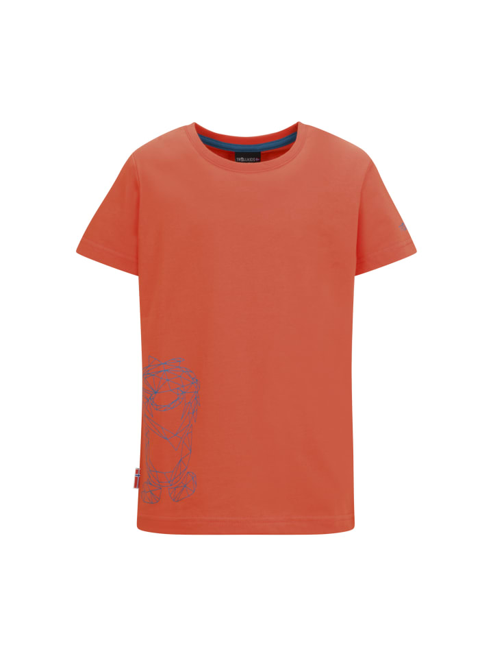 

Функциональная рубашка Oppland каштанового цвета Trollkids