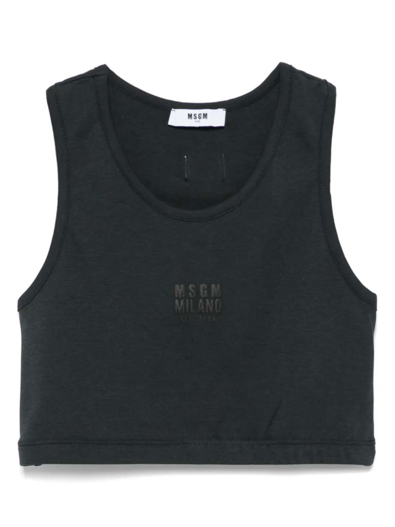 

Топ с логотипом MSGM Kids, черный
