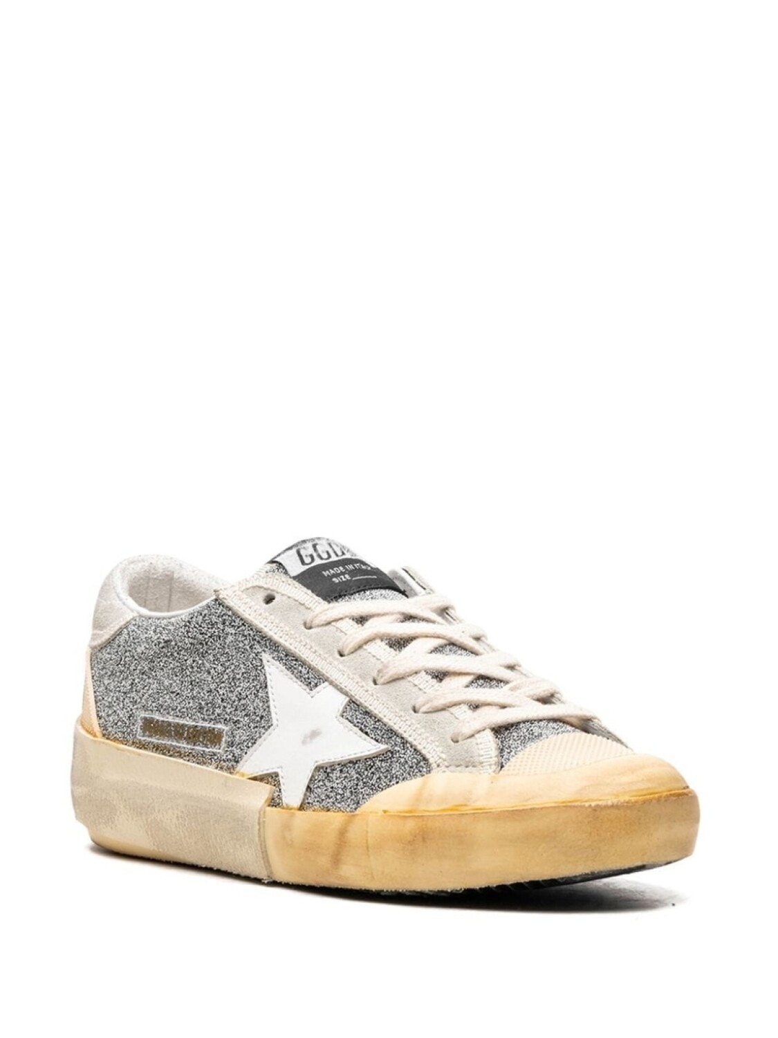 Golden Goose кроссовки Super-Star "Silver/White/Ice Vanilla", серебристый — фото 2