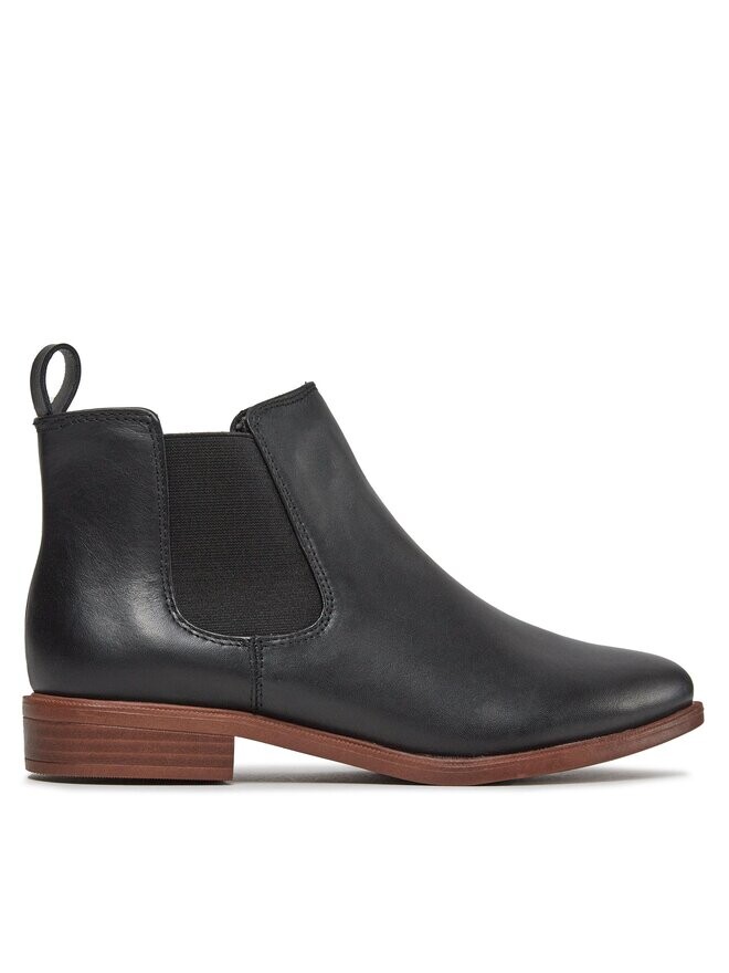 Ботинки женские Clarks на плоской подошве, черный