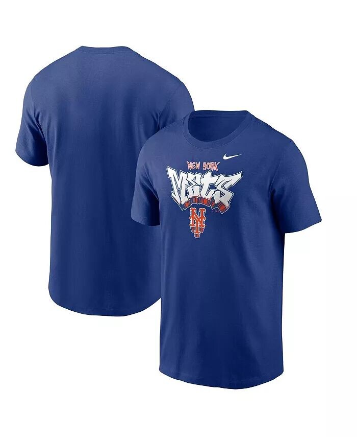 

Мужская футболка Royal New York Mets Graffiti Hometown Nike