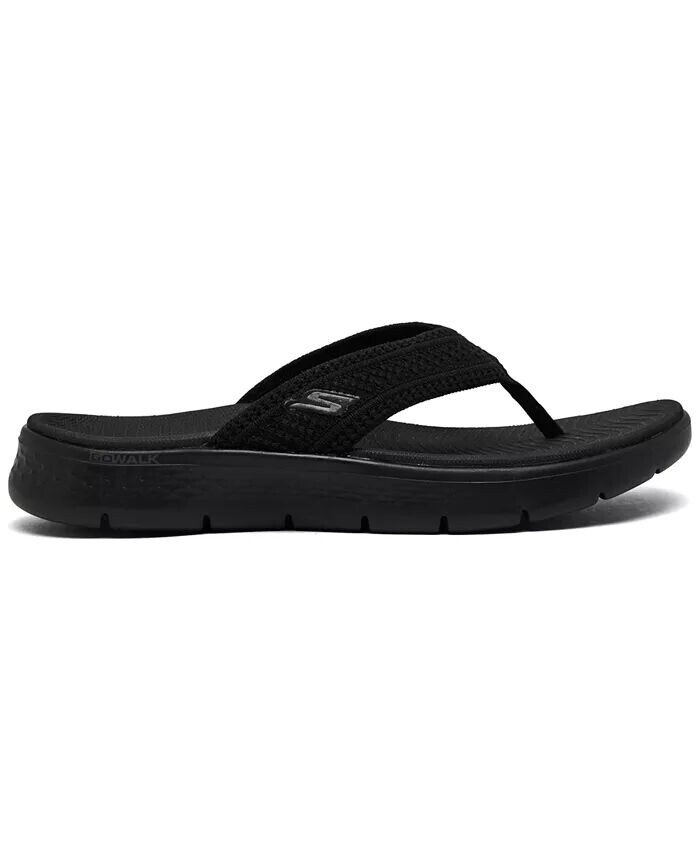 Женские сандалии GO Walk Flex Flip-Flop Thong от Finish Line Skechers, черный — фото 3