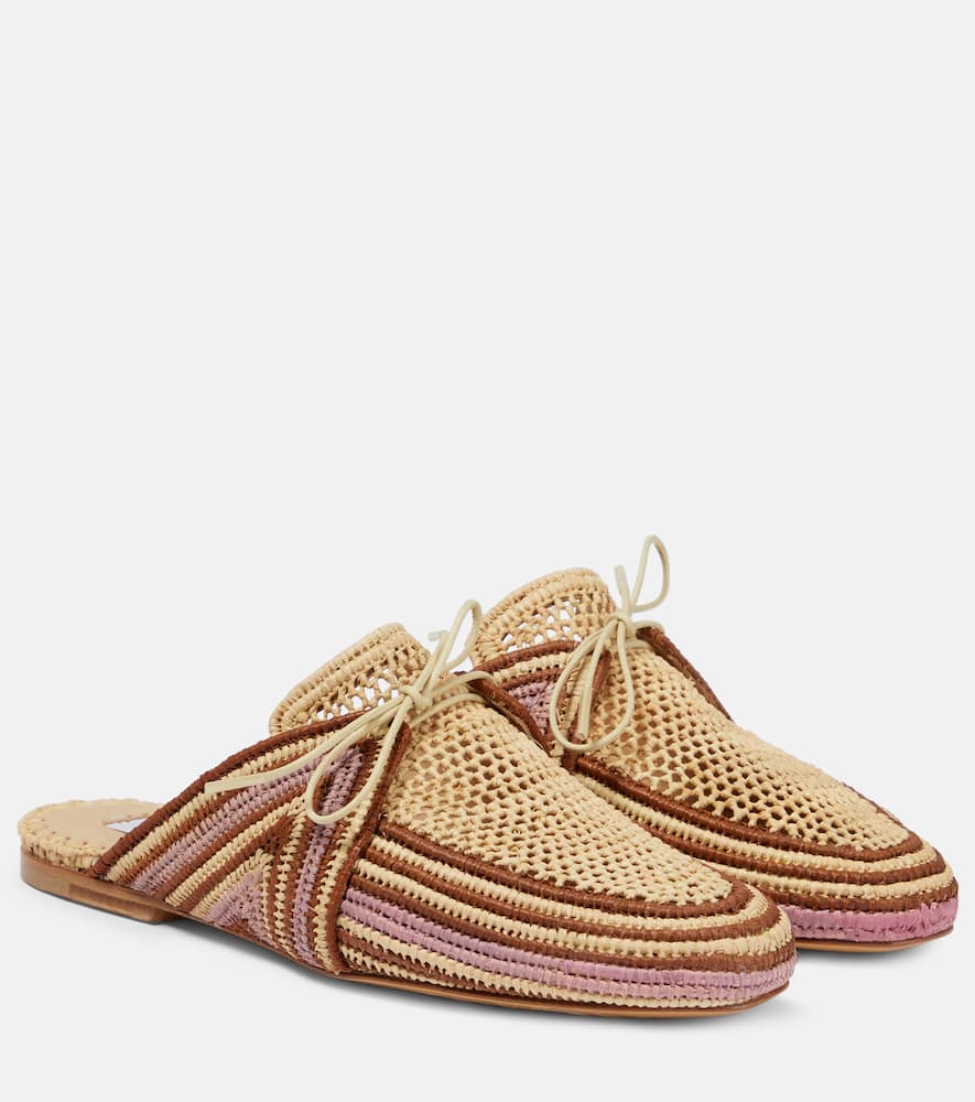 Плетеные мюли Harriet Gabriela Hearst, Pink Multi
