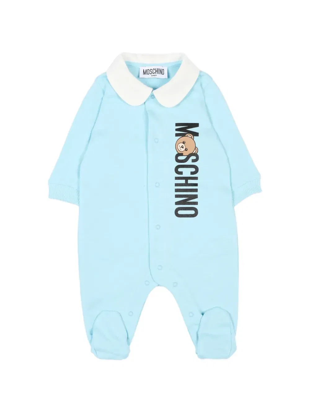 Комбинезон для новорожденного с логотипом Moschino Kids, синий