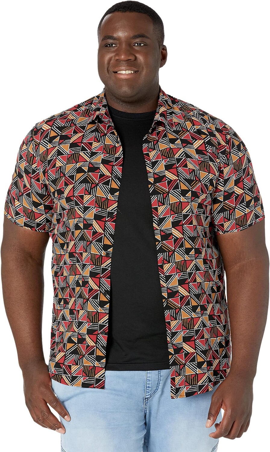 

Рубашка Johnny Bigg Big & Tall Butler Print Shirt, цвет Rust