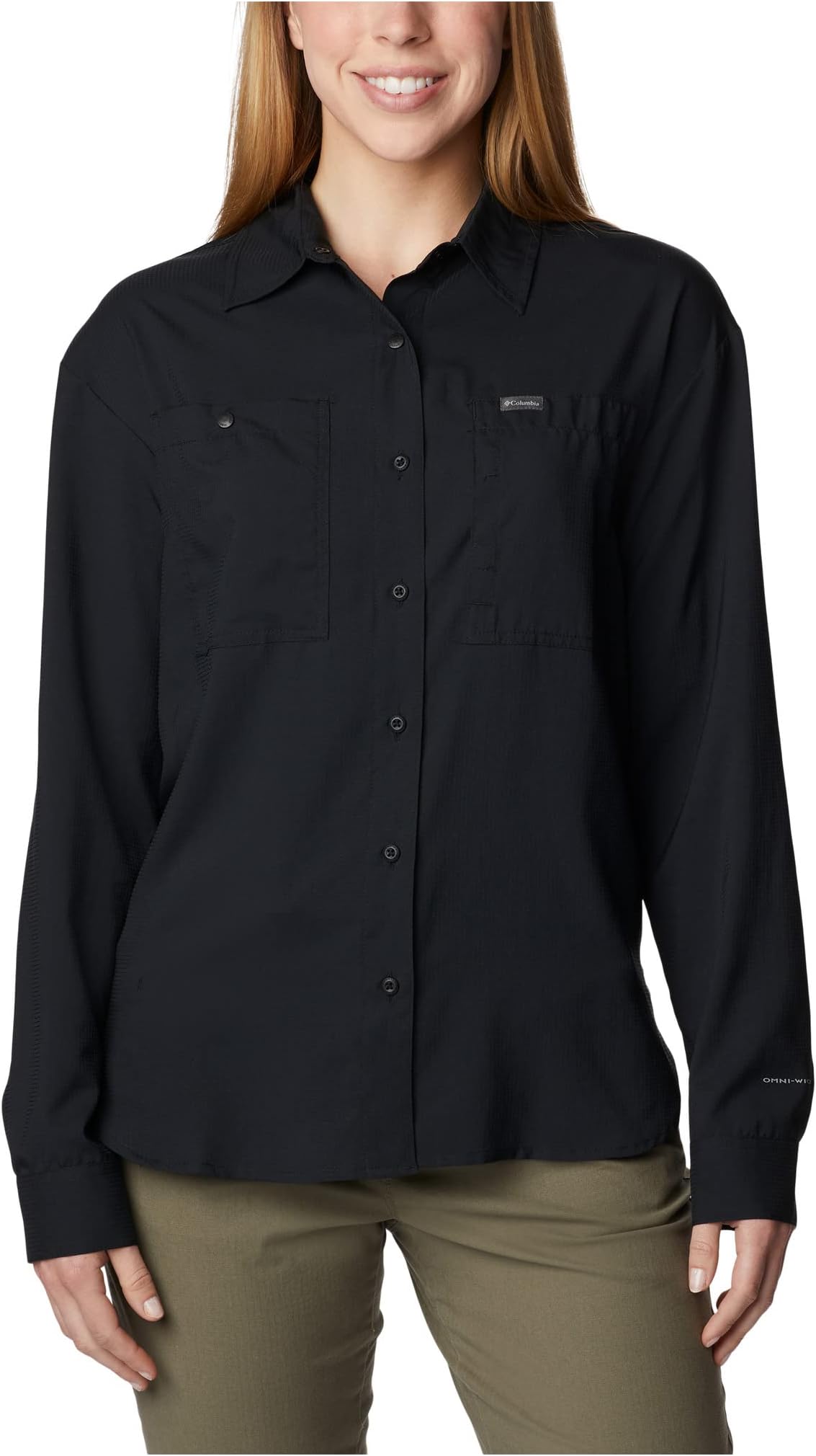 

Рубашка Columbia Silver Ridge Utility Long Sleeve Shirt, черный