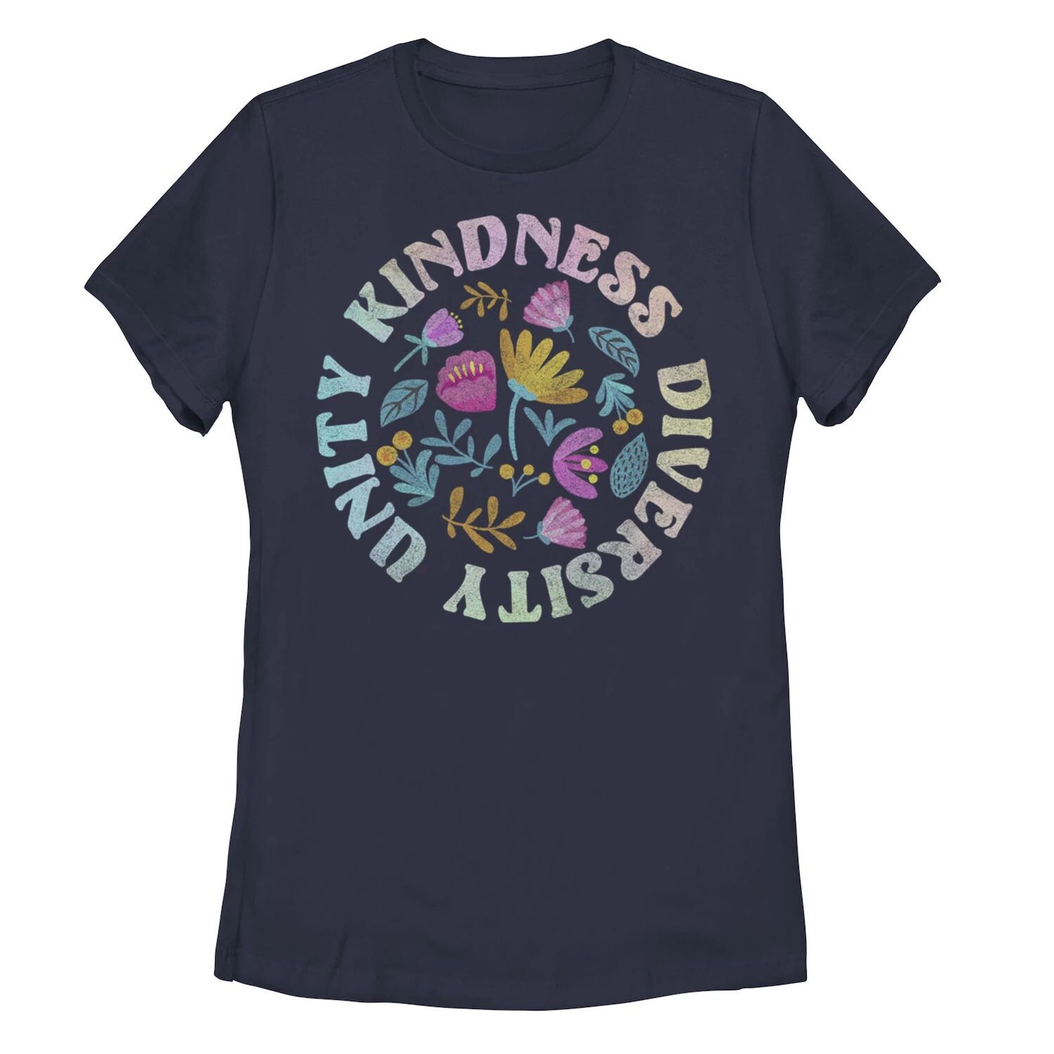 

Футболка Junior's Kindness, Unity And Diversity с цветочным кругом