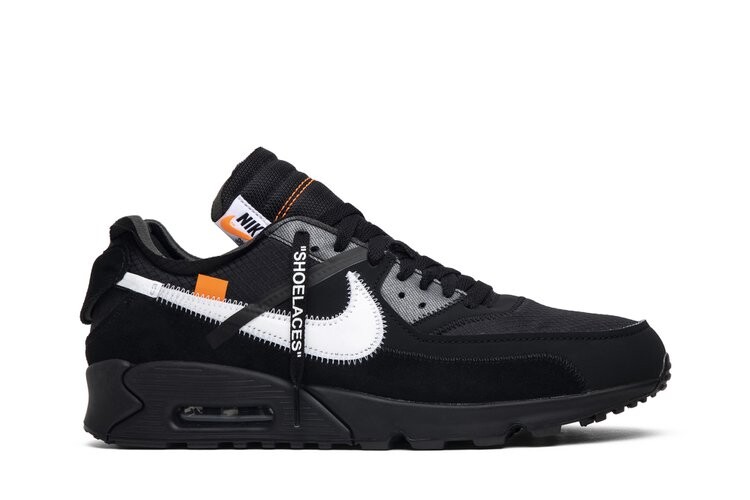 

Кроссовки Nike Off-White x Air Max 90 'Black', черный