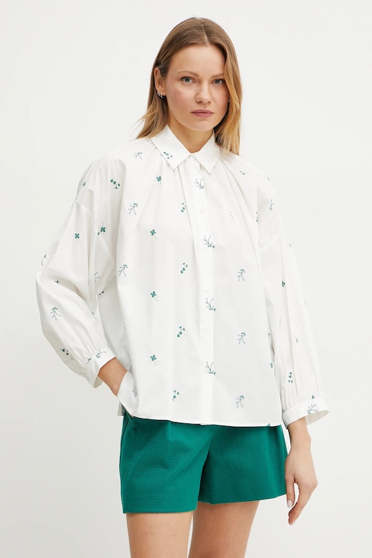 

Хлопковая рубашка Weekend Max Mara, белый