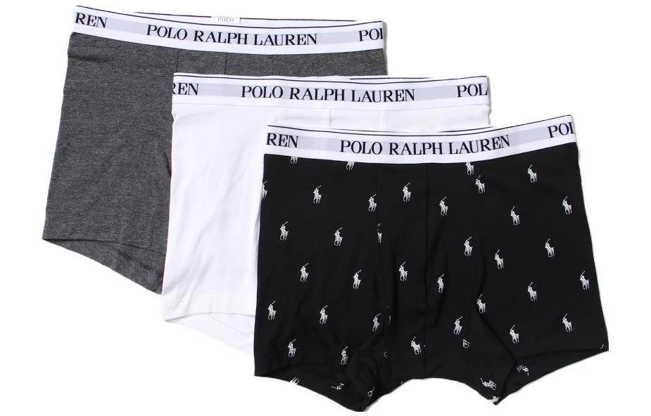 

Боксеры с логотипом на поясе, упаковка из трех штук Polo Ralph Lauren, черный