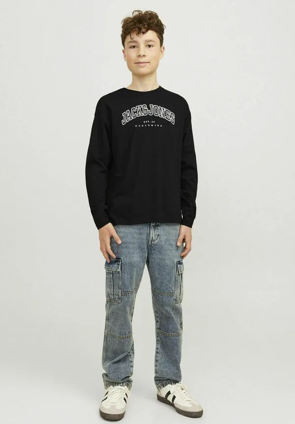 Футболка с длинными рукавами и логотипом Jack & Jones Junior, Black — фото 2