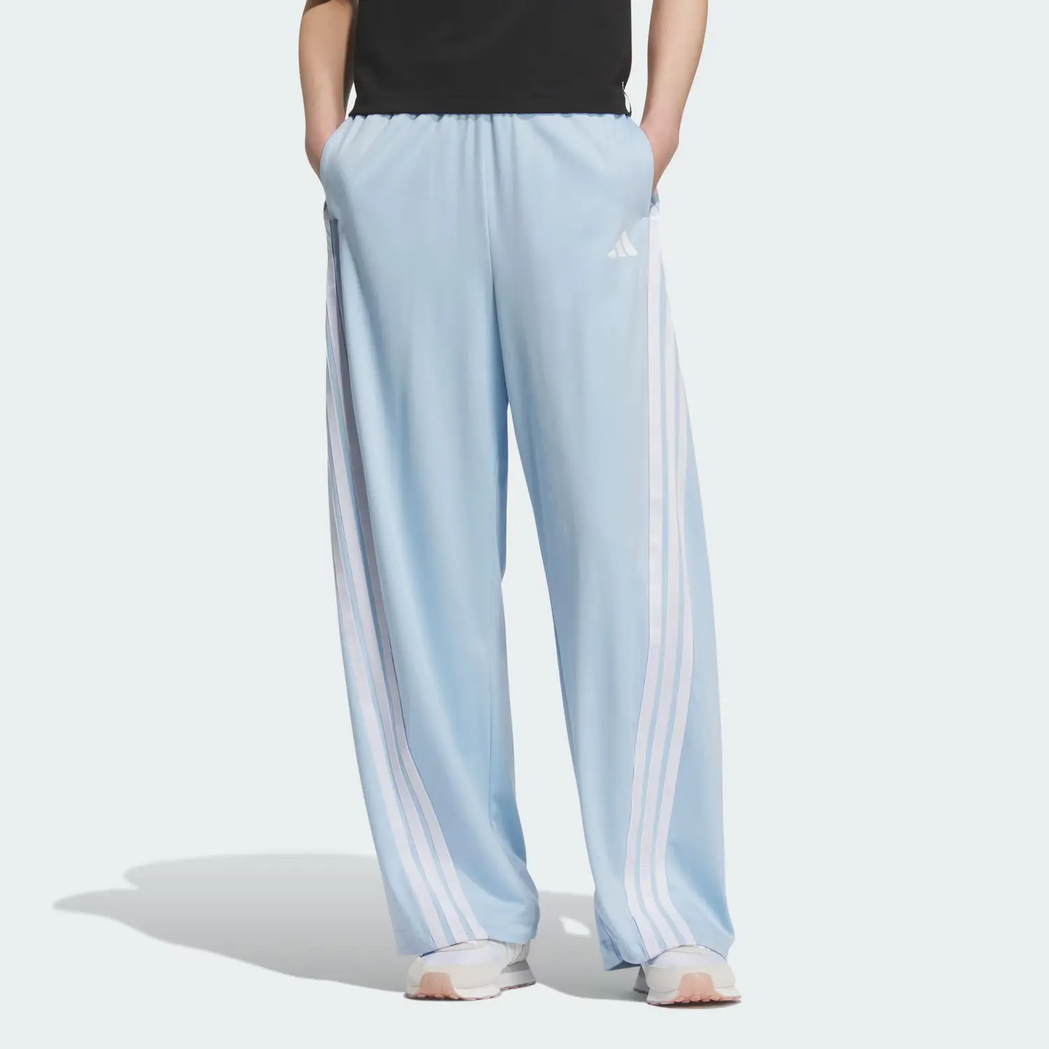 Adidas SS25 BANANA KNIT JOGGERS повседневные брюки женские blue — фото 3