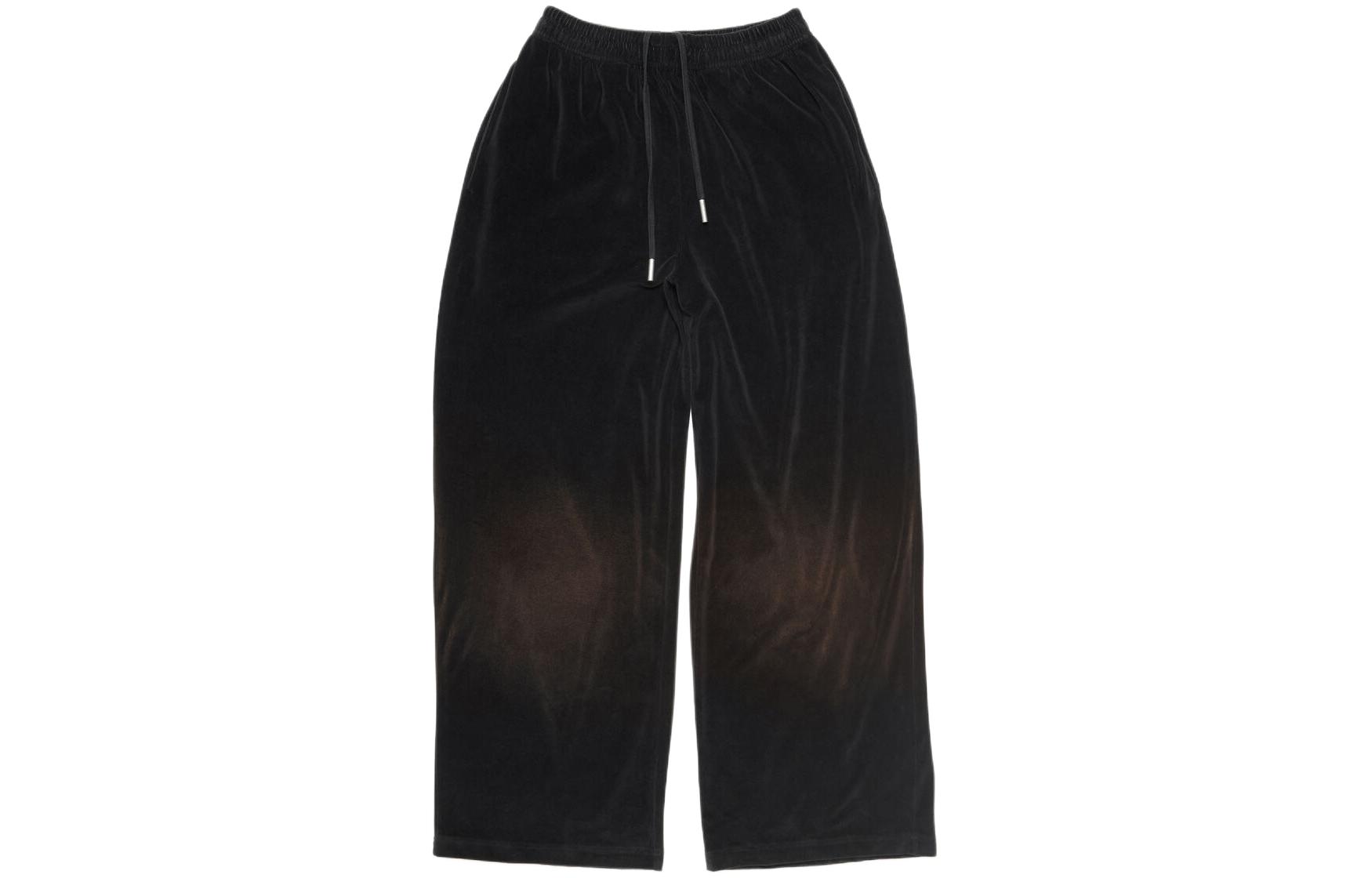 

Велюровые брюки Acne Studios, черный