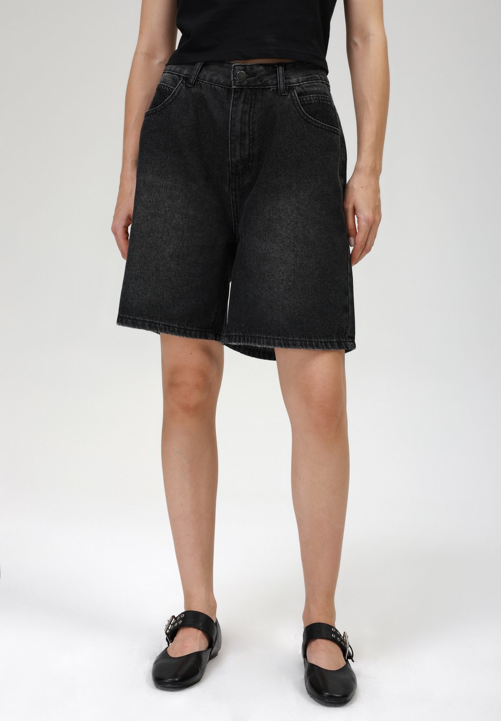 

Джинсовые шорты Even&Odd by Zalando, цвет Washed Black