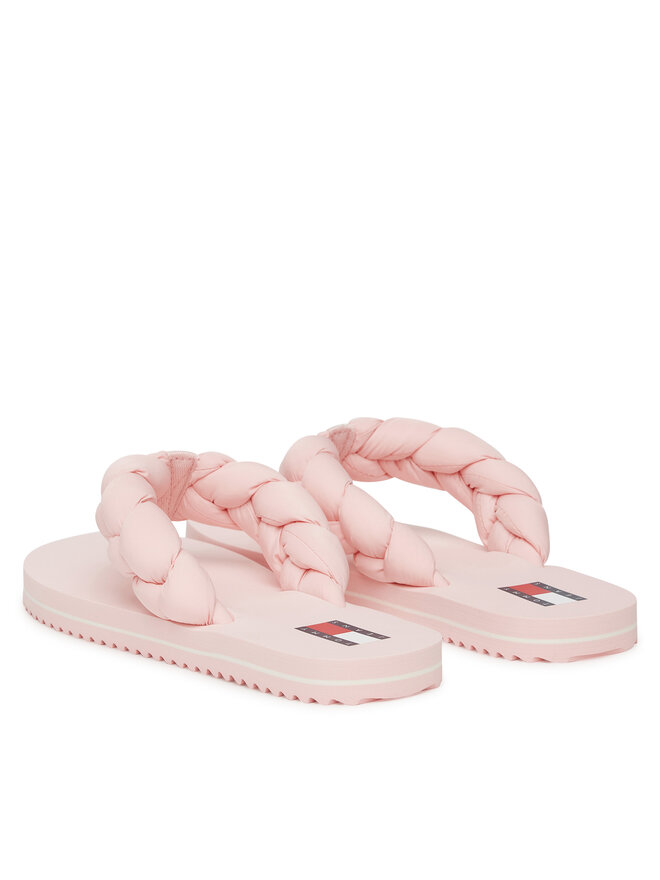 Шлепанцы Braided Thong Beach Sandal EN0EN02877 Tommy Jeans, розовый — фото 3