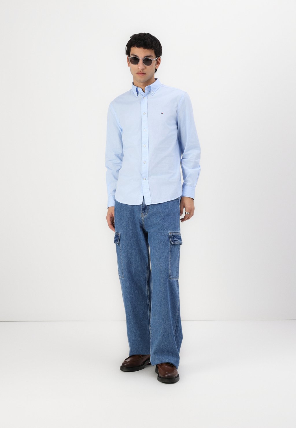 Рубашка CORE FLEX SOLID SHIRT Tommy Hilfiger, светло-голубой — фото 2