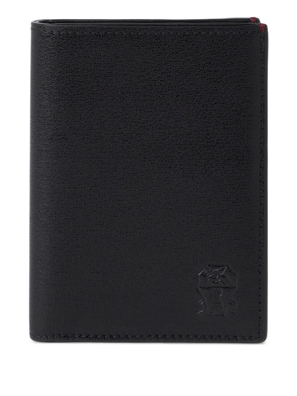

Кошелек с тисненым логотипом Brunello Cucinelli, черный