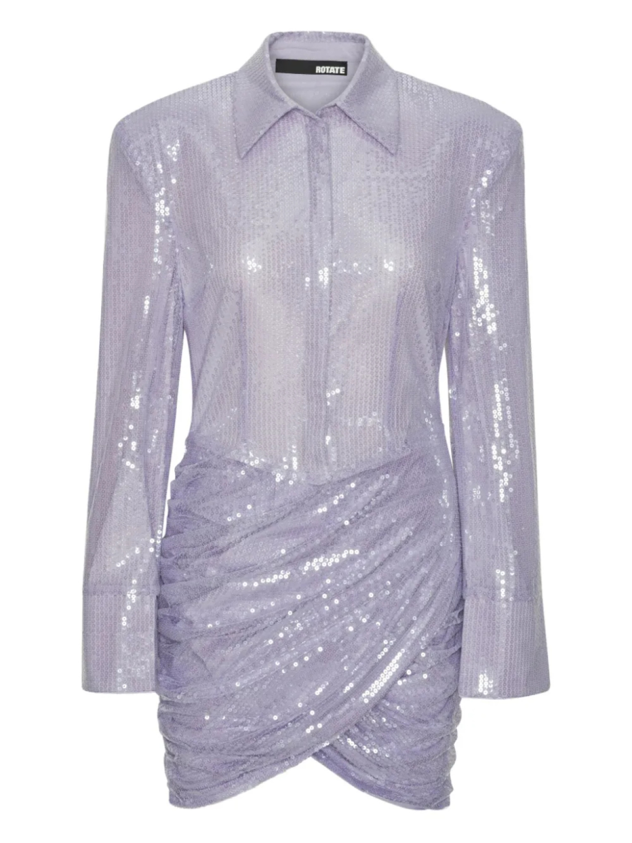 

ROTATE BIRGER CHRISTENSEN мини-платье с пайетками, фиолетовый