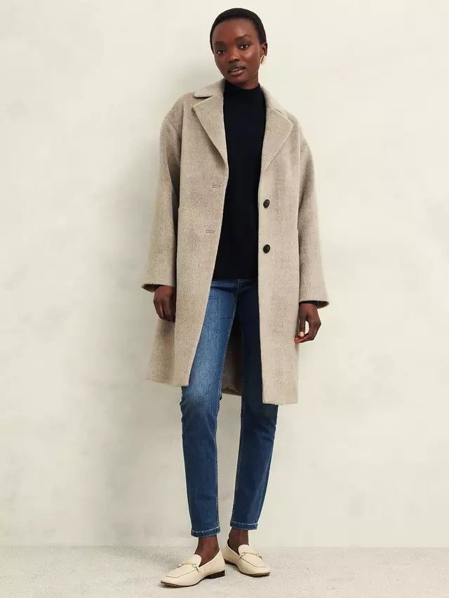 

Пальто Hobbs Bhavina Wool Blend, цвет neutral