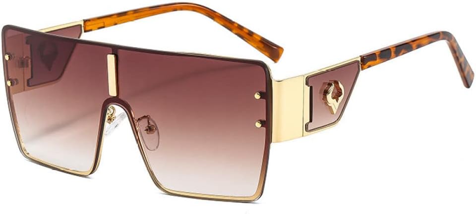 

Женские очки в стиле ретро с металлической оправой и защитой от УФ-излучения UV400, винтажные панк-очки, большие солнцезащитные очки, мужские очки для вождения LANGSER, 3