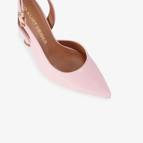 Туфли-лодочки Ария Kg Kurt Geiger на каблуке из искусственной кожи, светло-розовый — фото 3