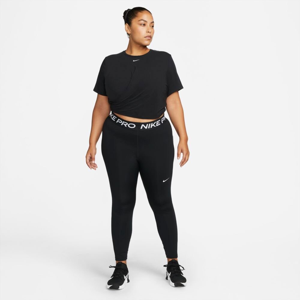 Футболка с коротким рукавом Nike Dri Fit One Luxe Twist Standard Fit, черный — фото 4