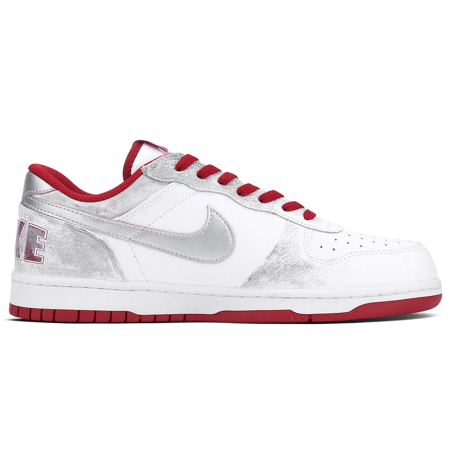 Кроссовки кеды Nike Big LOW серо-белые — фото 4