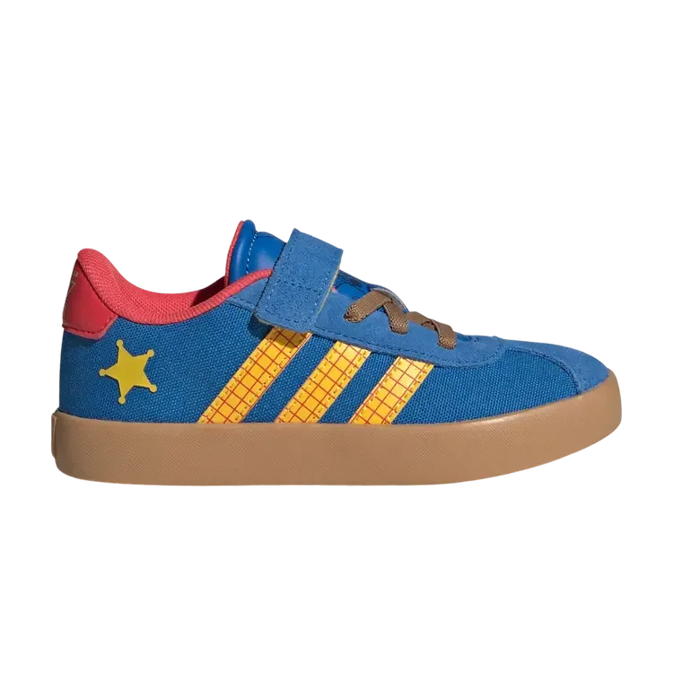 Кроссовки Pixar Toy Story x Adidas Vl Court 3.0 Little Kid 'Bright Royal Bold Gold Semi Lucid Red'
