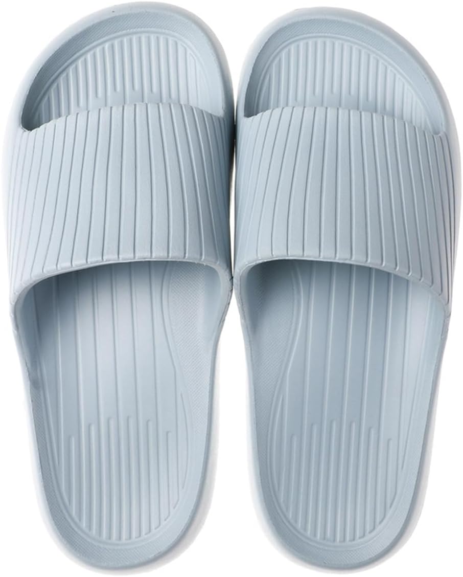 

Домашние тапочки для женщин и мужчин, тапочки для ванной, противоскользящие домашние туфли, шлепанцы для душа, тапочки для бассейна и пляжа Auxdiq, синий