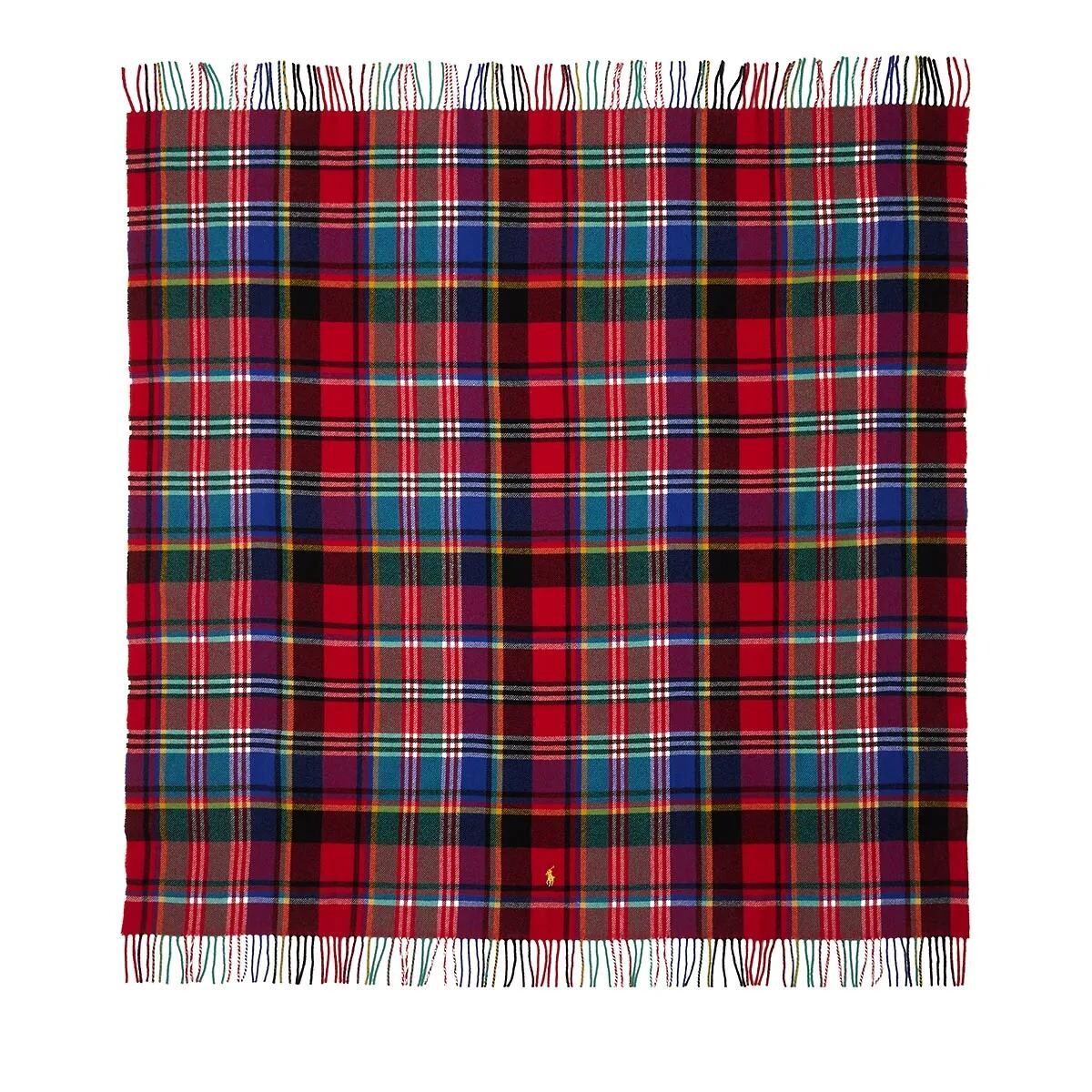 

Brght pld sq шарф квадратная клетка Polo Ralph Lauren, мультиколор