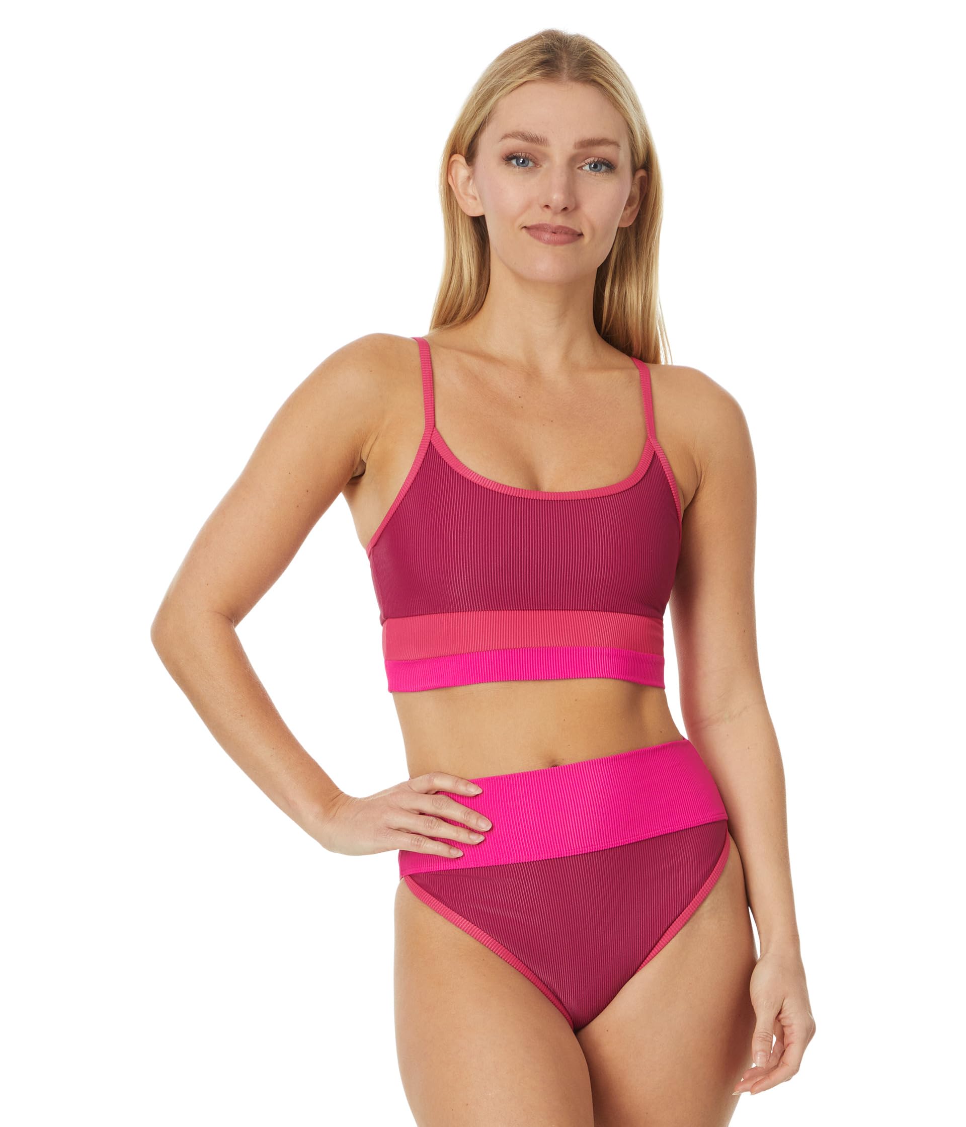 

Пляжный топ Beach Riot Eva Top, Sorbet Red Colorblock