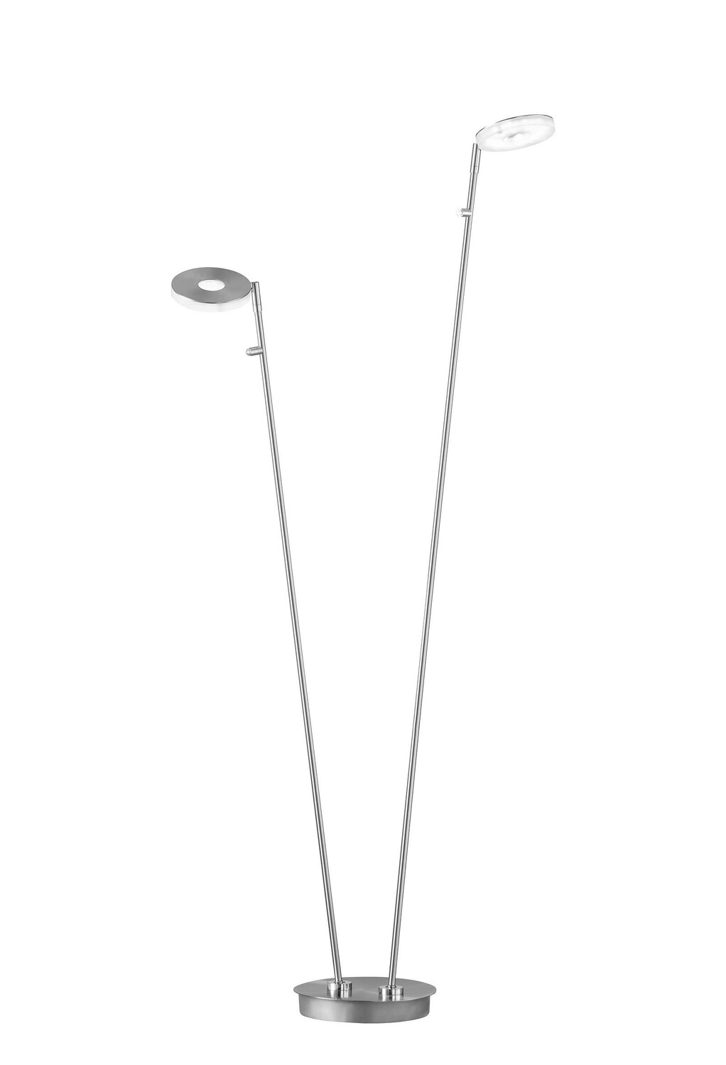 

Светодиодный торшер Fischer & Honsel, 22x135 см, хром/никельа