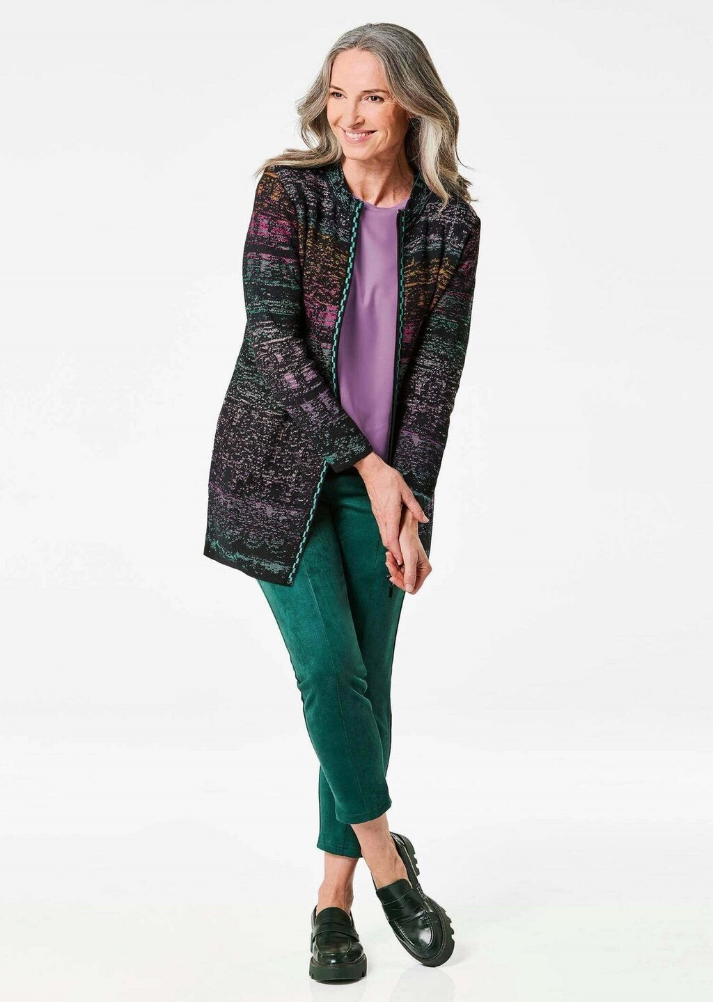 

Кардиган STRICKJACKE GOLDNER, мультиколор