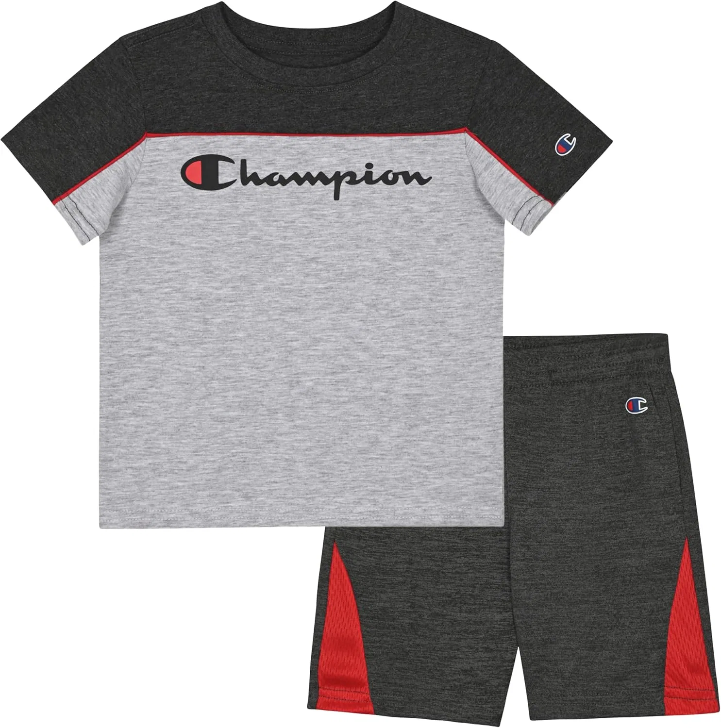 Детский спортивный костюм Champion, 2 предмета, хлопковый хизер