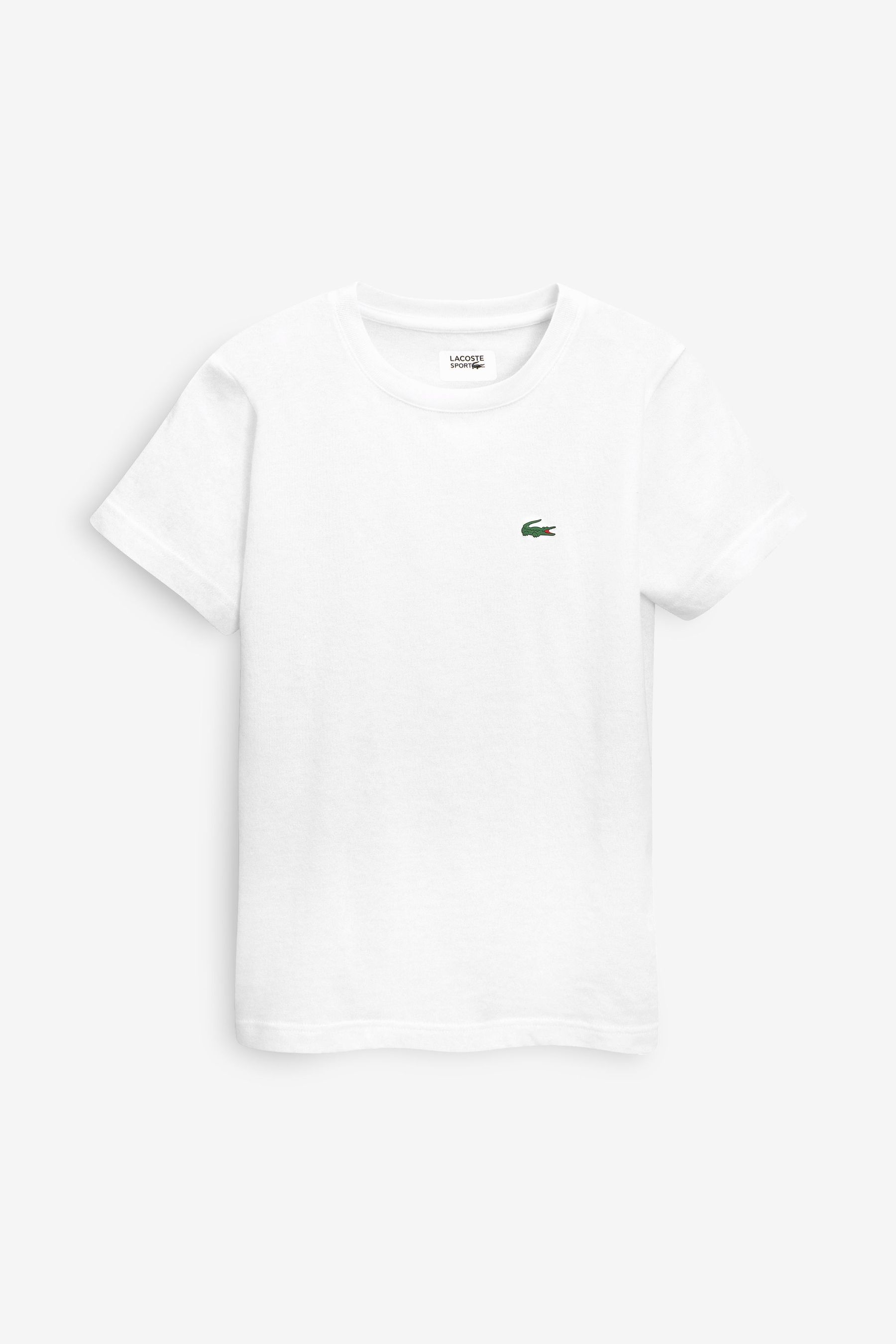 

Классическая детская спортивная футболка Lacoste, белый