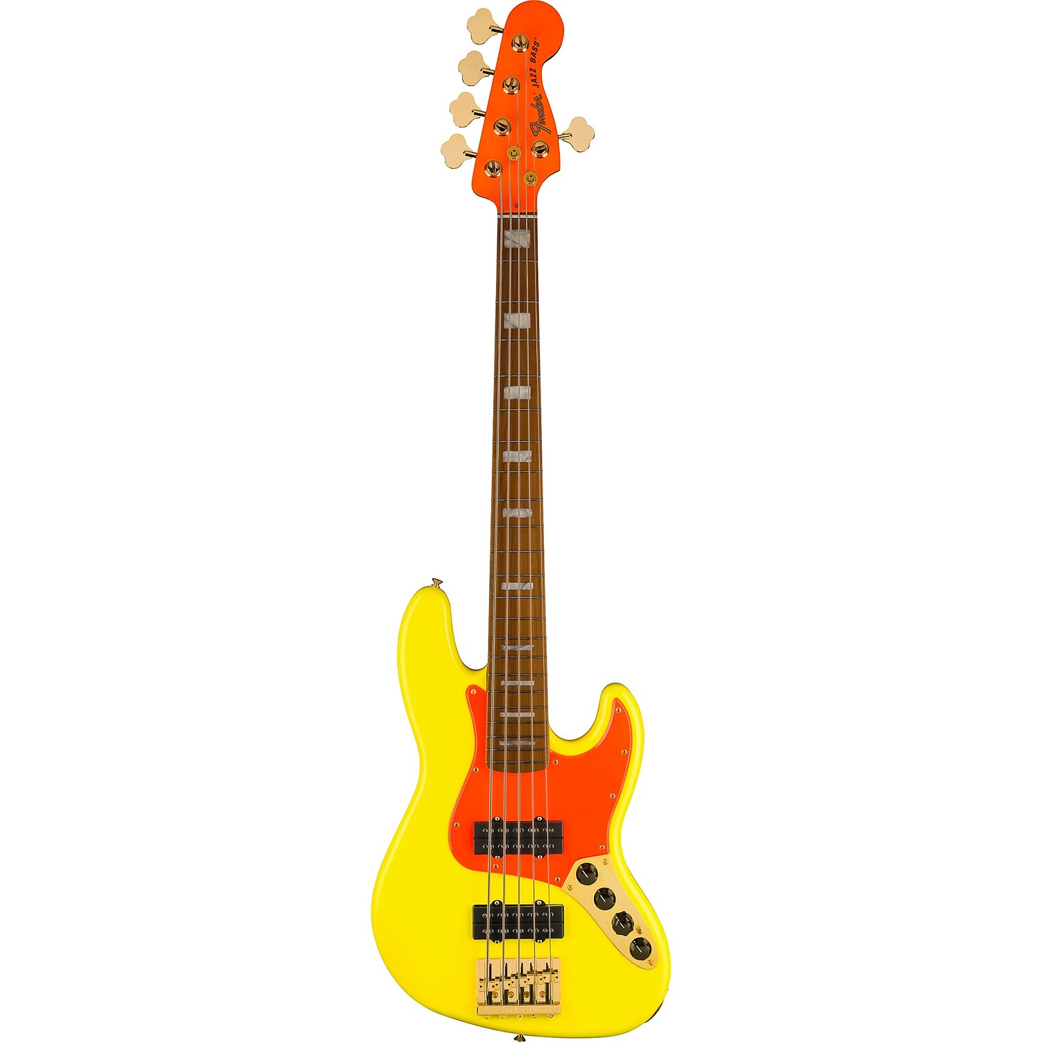 

Fender MonoNeon Jazz Bass V флуоресцентный желтый