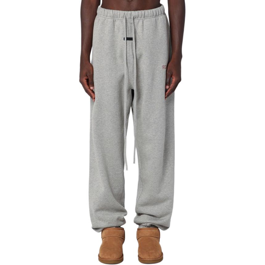 Спортивные брюки Fear of God Essentials Fleece Sweatpant 'Dark Heather', серый — фото 4