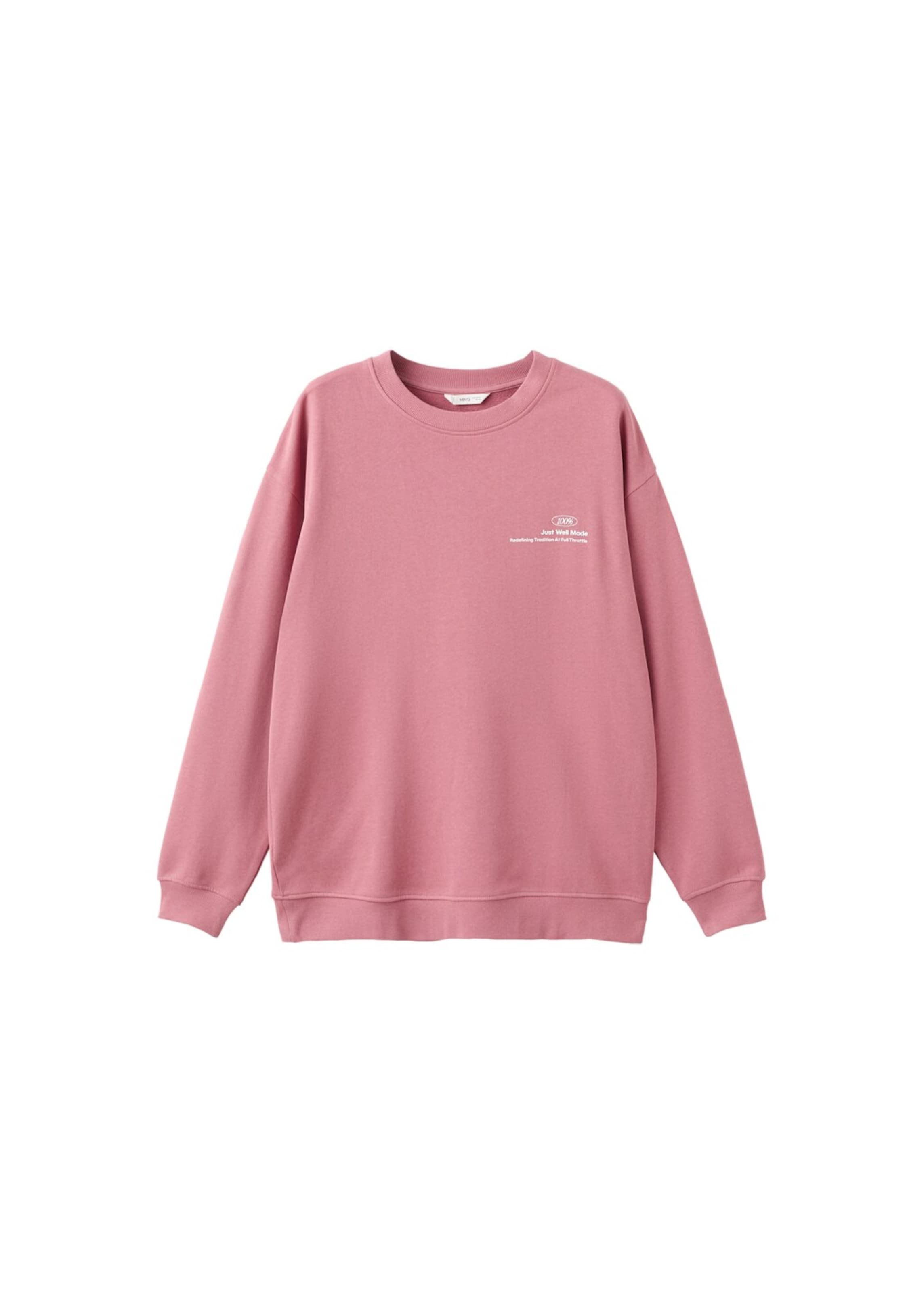 

MANGO TEEN Свитшот 'Spirit' в пыльно-розовом цвете