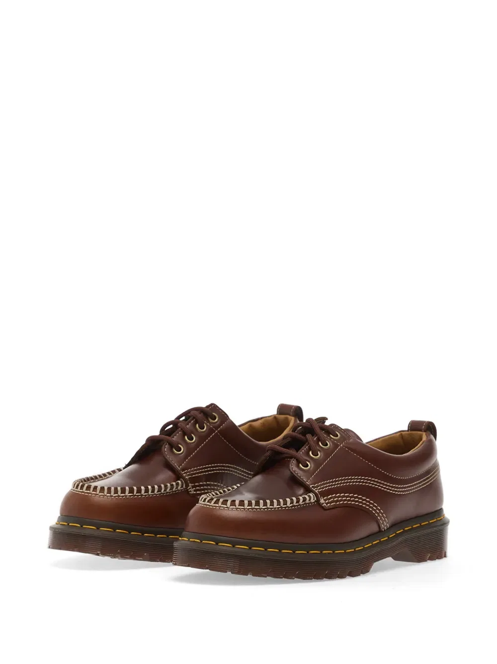 Туфли-Дерби Lowell с контрастной строчкой Dr Martens, коричневый — фото 2