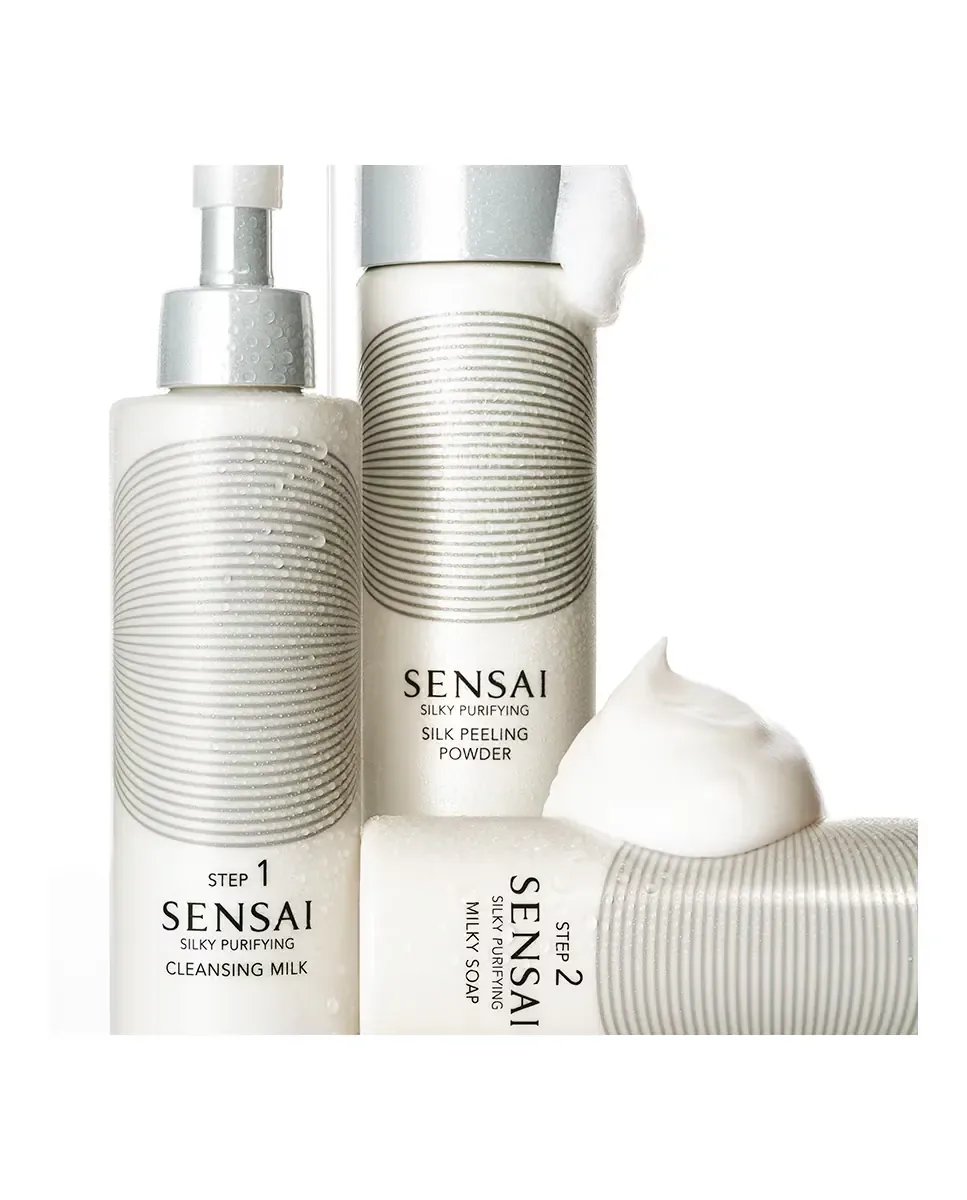 Молочное очищающее мыло для лица Silky Purifying, 150 мл Sensai — фото 4