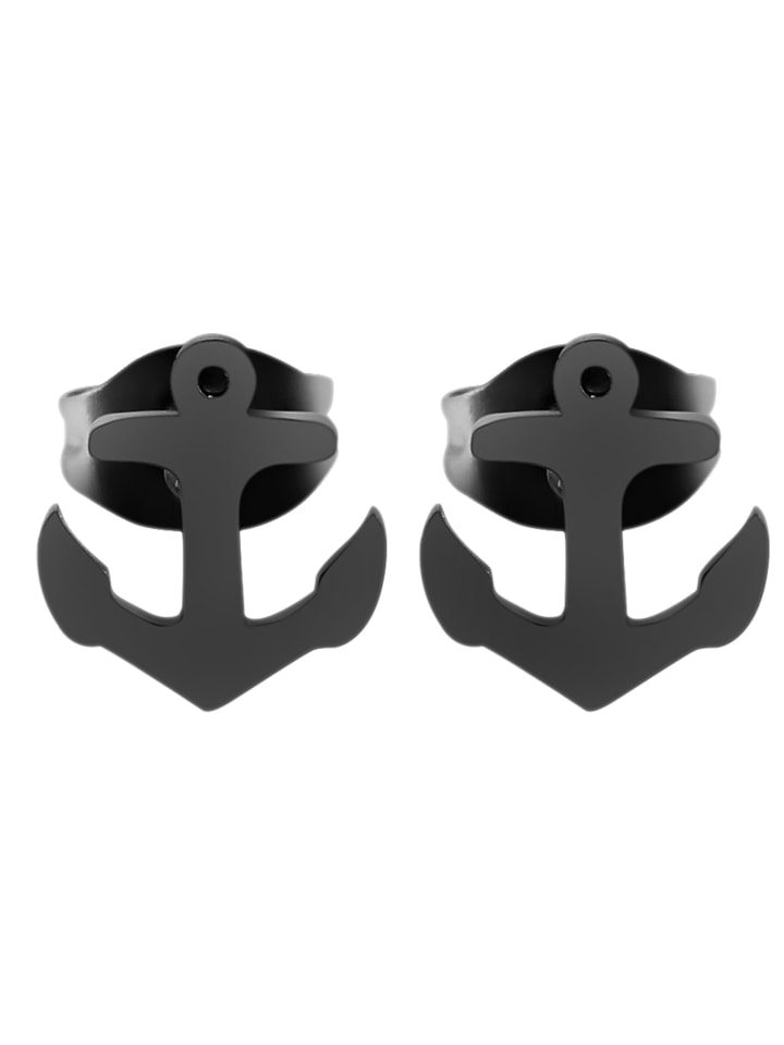 

Adeliás Женские серьги - серьги-гвоздики из нержавеющей стали черного цвета